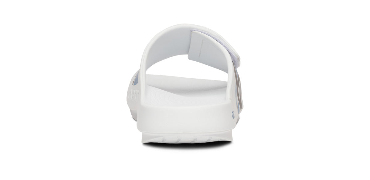 BAUER\/OOFOS Men's OOahh Sport Flex Sandal ¨C White