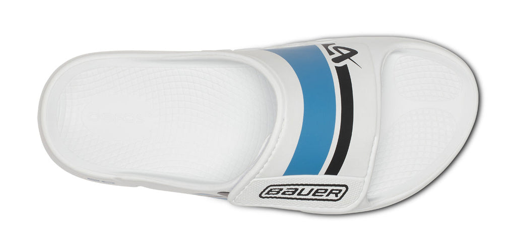 BAUER\/OOFOS Men's OOahh Sport Flex Sandal ¨C White