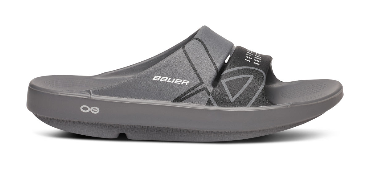 BAUER\/OOFOS Women's OOahh Sport Slide Sandal ¨C Slate