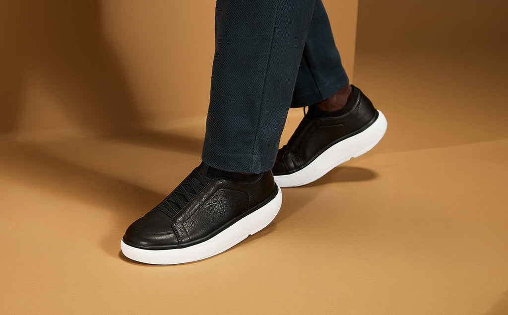 Men's Club+ Leather - White Black