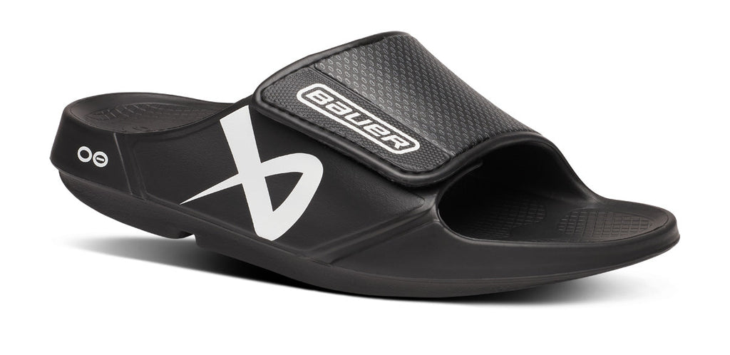 BAUER\/OOFOS Women's OOahh Sport Flex Sandal ¨C Black