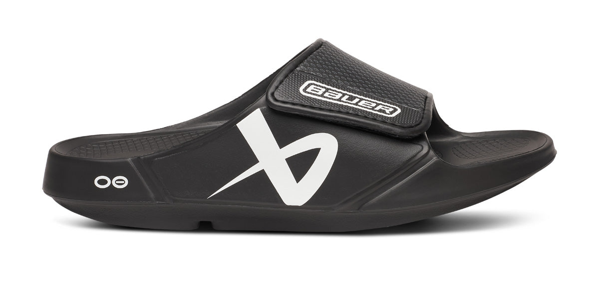 BAUER\/OOFOS Women's OOahh Sport Flex Sandal ¨C Black