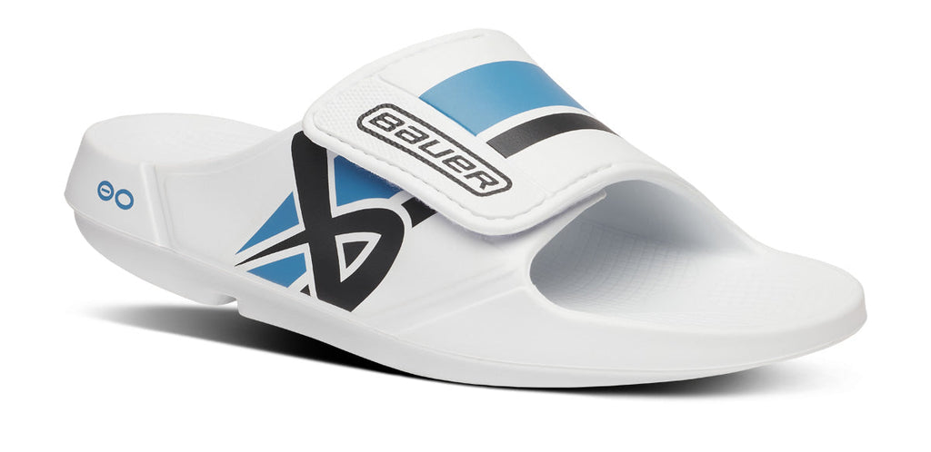 BAUER\/OOFOS Women's OOahh Sport Flex Sandal ¨C White