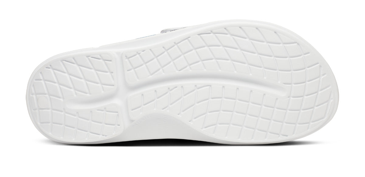 BAUER\/OOFOS Men's OOahh Sport Flex Sandal ¨C White